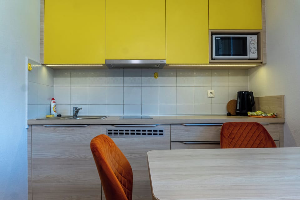 Apartment, 1 Bedroom, Mountain View (a2) | Private kitchen | Shared fridge, microwave
