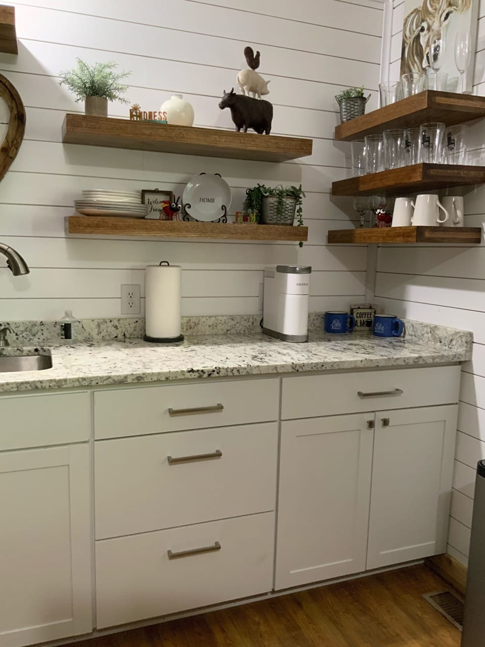 White cloud granite