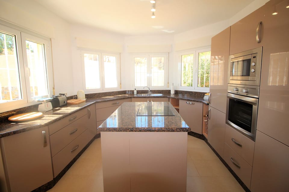 The kitchen. 
