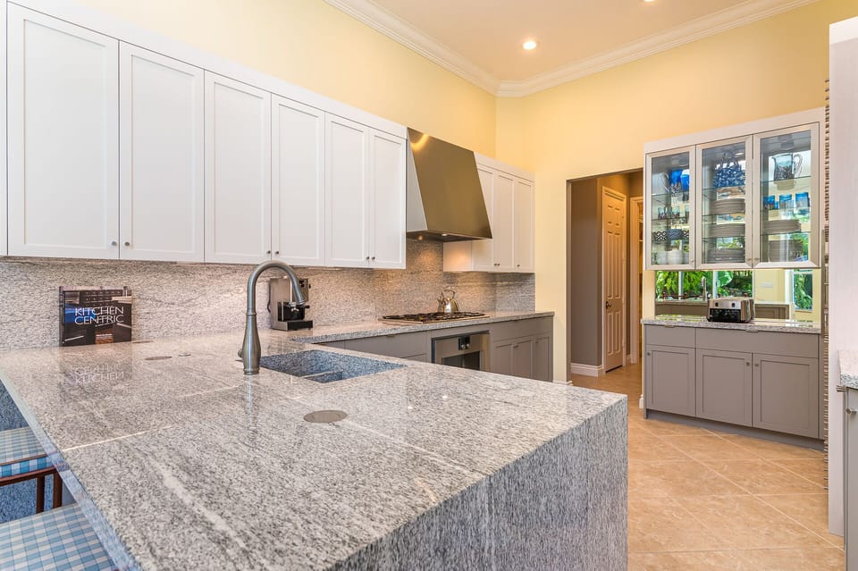 Kitchen island with bar
