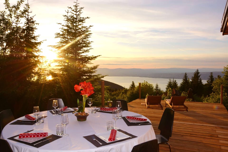 Spacious outside dining area and BBQ facility