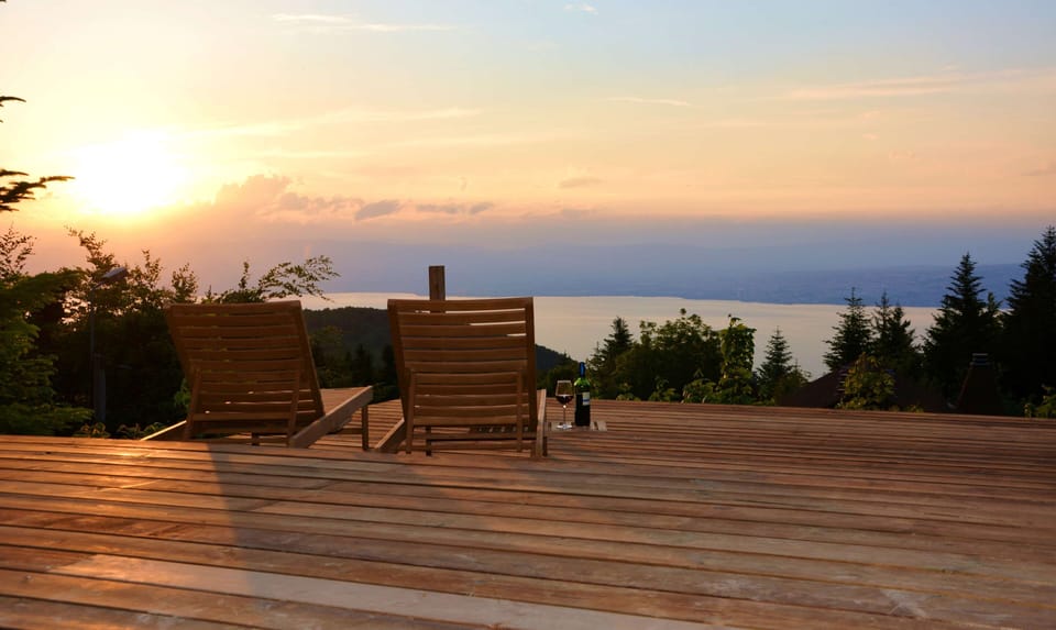 Relax on one of three terraces, with panoramic views and sunsets