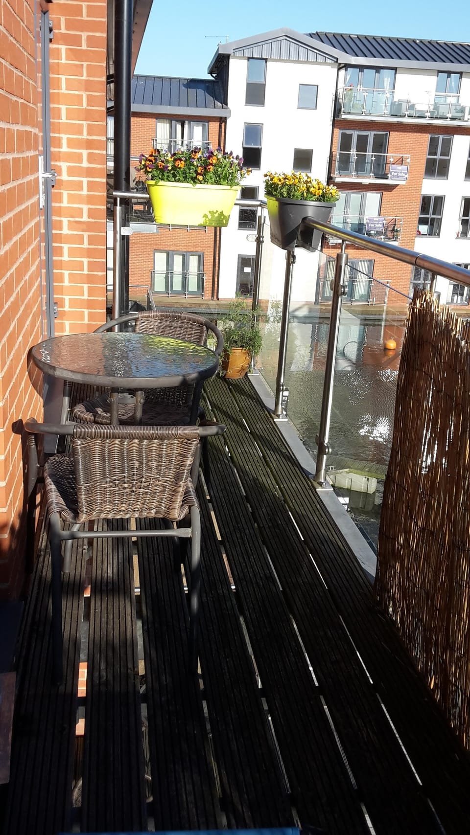 Large balcony accessed from lounge and bedroom