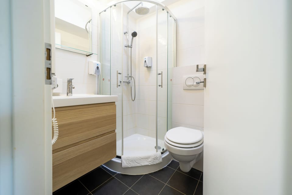 Superior Double or Twin Room | Bathroom | Shower, towels