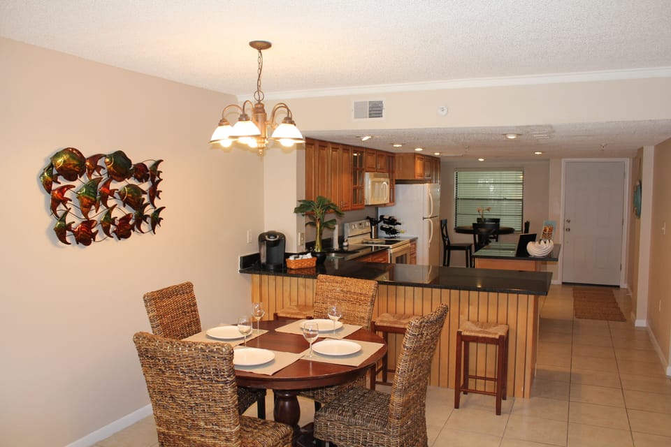 Plenty of seating for dining