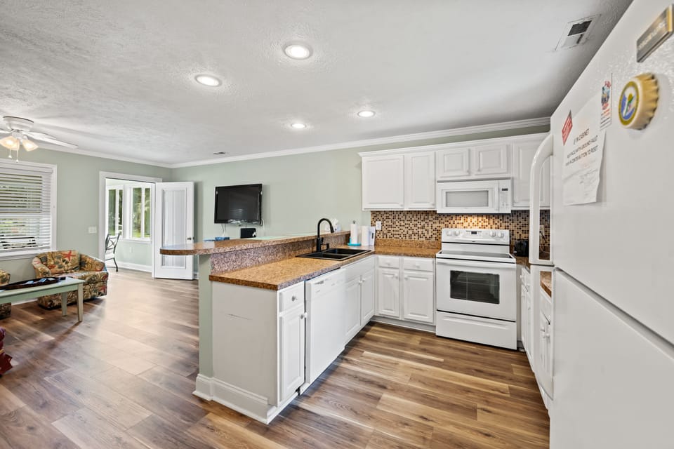 A well stocked kitchen makes preparing meals a breeze.