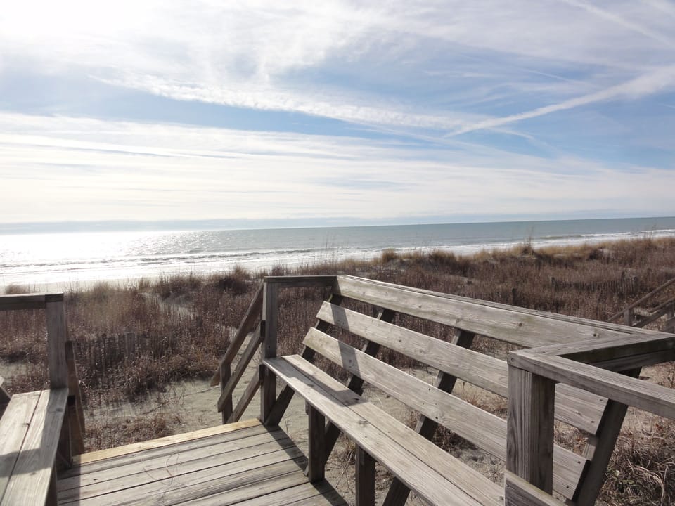  Private dune top seating; views of entire beach and new surfside beach pier.