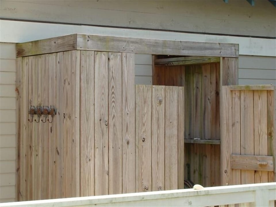 Rinse the Sand Off in the Outdoor Shower