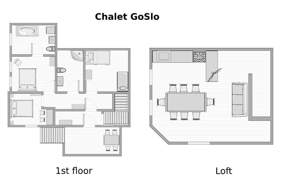 Chalet GoSlo - floor plan