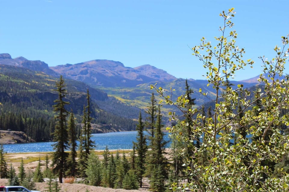 View of Lake San Cristobal and Surrounding Mountains from the Condos