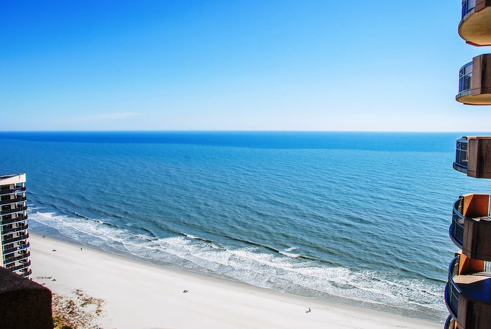 Exhilarating view of the Atlantic Ocean and our beautiful sandy beach!