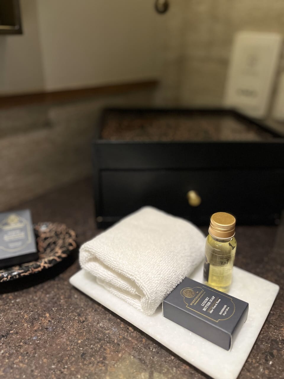 Free toiletries, hair dryer, slippers, bidet