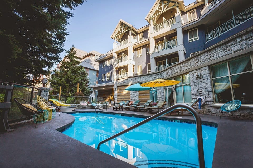Spend time with family and friends in the outdoor pool during the summer.