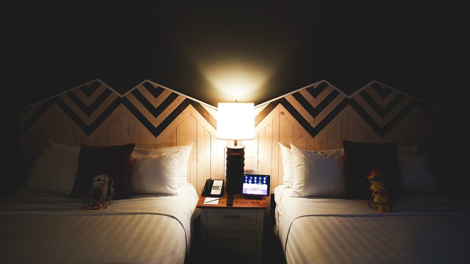 Get a peaceful night sleep in our cozy Queen beds.