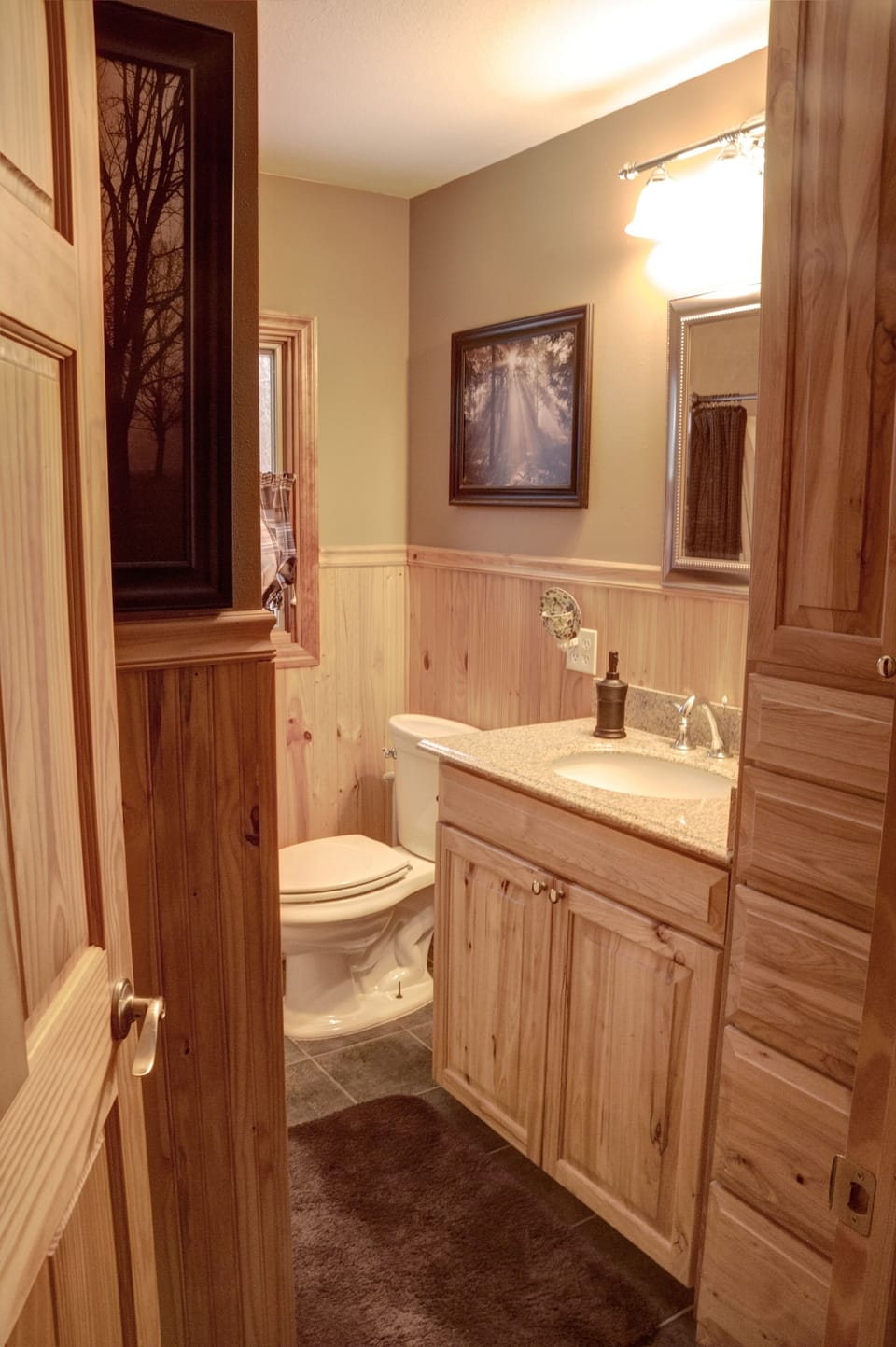Full Bathroom with tub and shower.