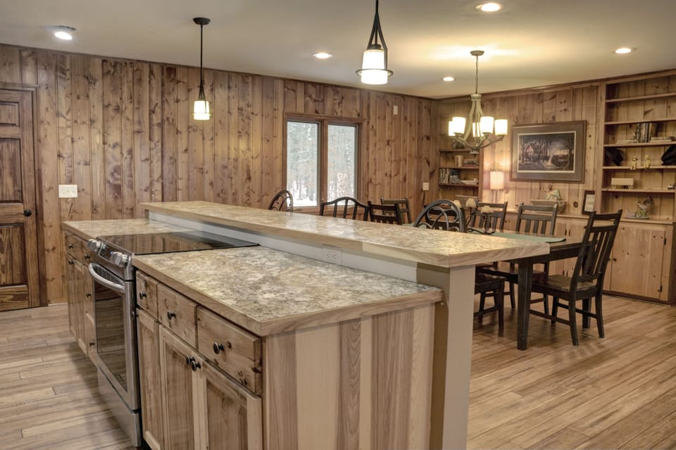 Plenty of counter space for making meals or to put out Appetizers.