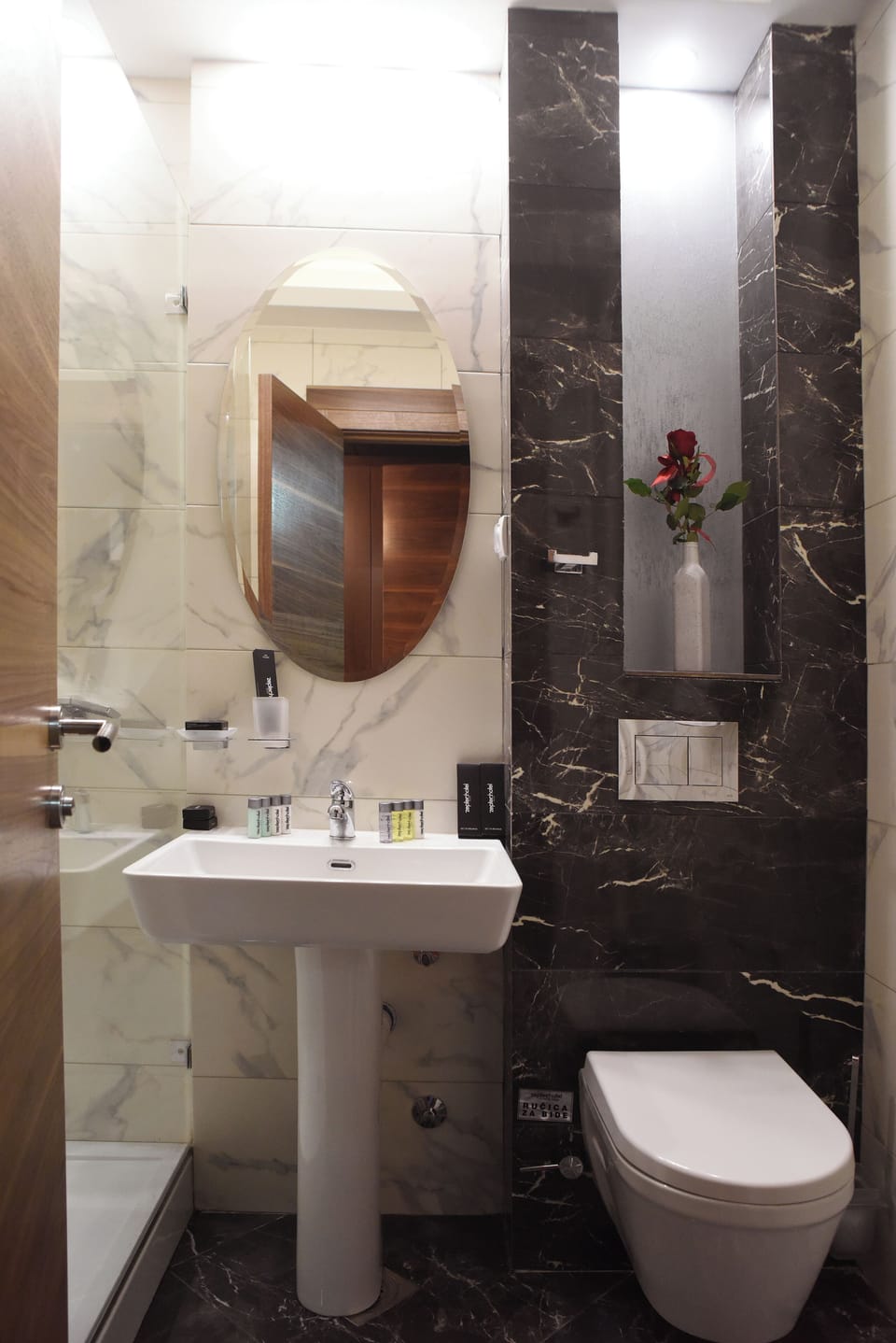 Classic Double or Twin Room (LUX) | Bathroom | Shower, hair dryer, slippers, towels