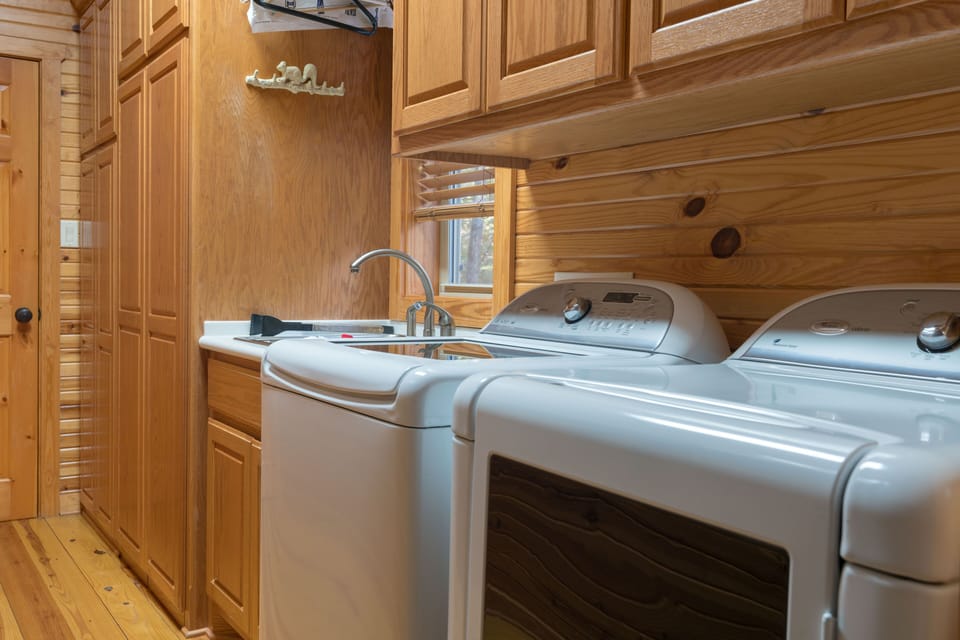 Laundry room--no need to go home with dirty clothes!