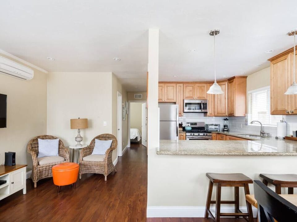Step in to the space and feel the cozy beach vibes