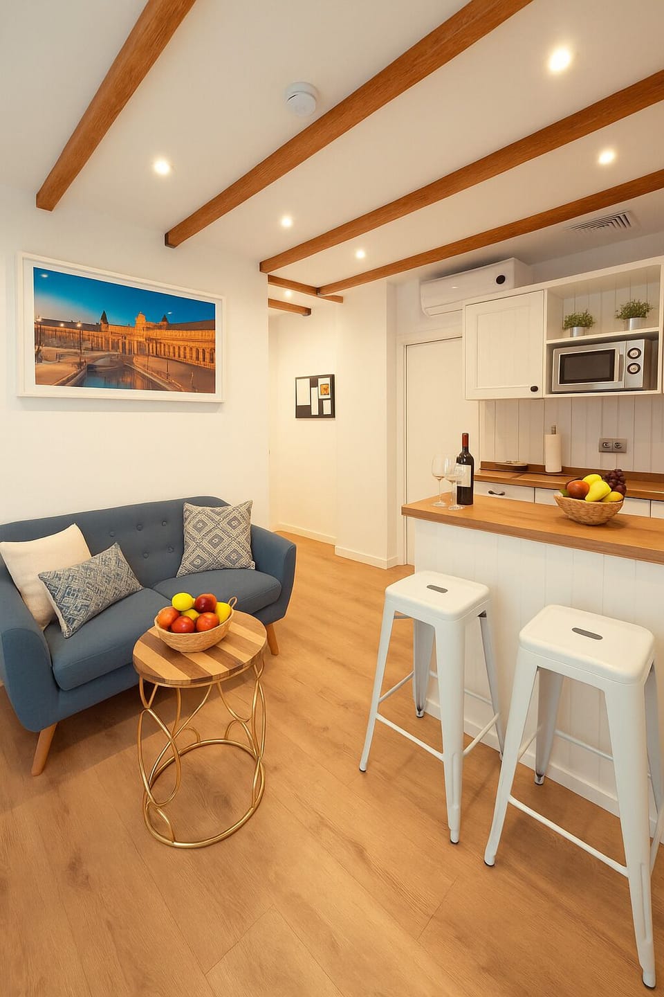 Apartment, City View | Living area | Flat-screen TV