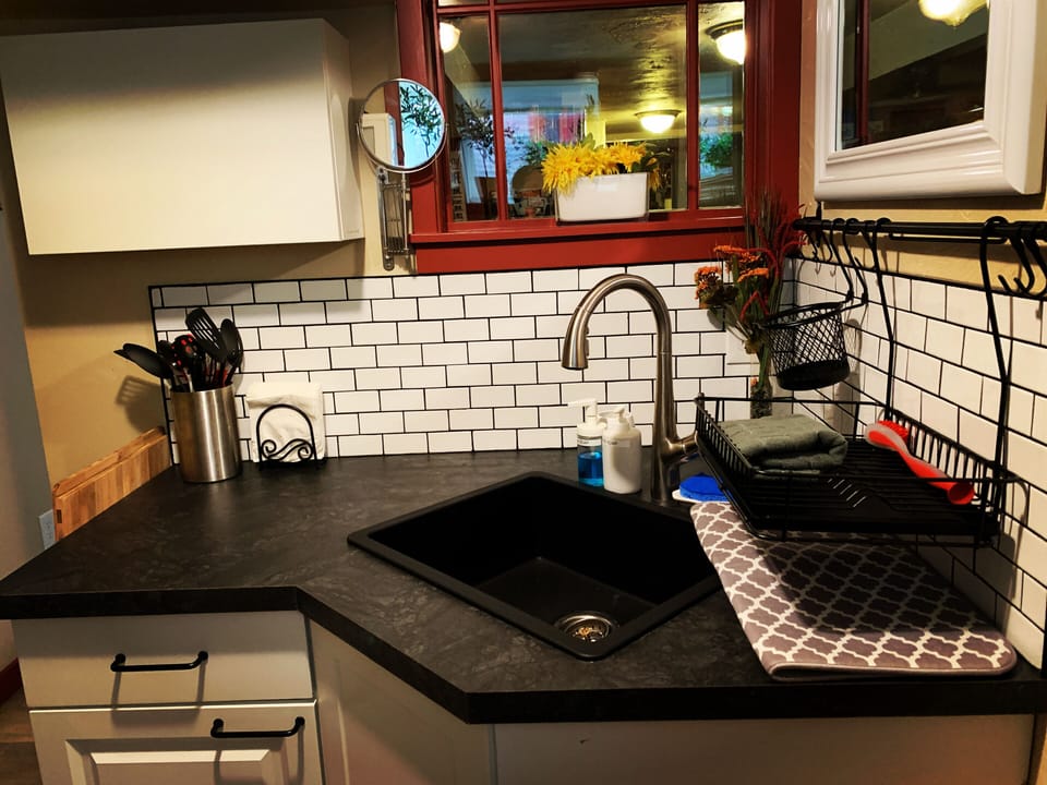 Kitchenette and sink