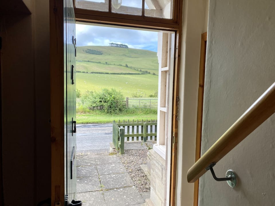 View through front door