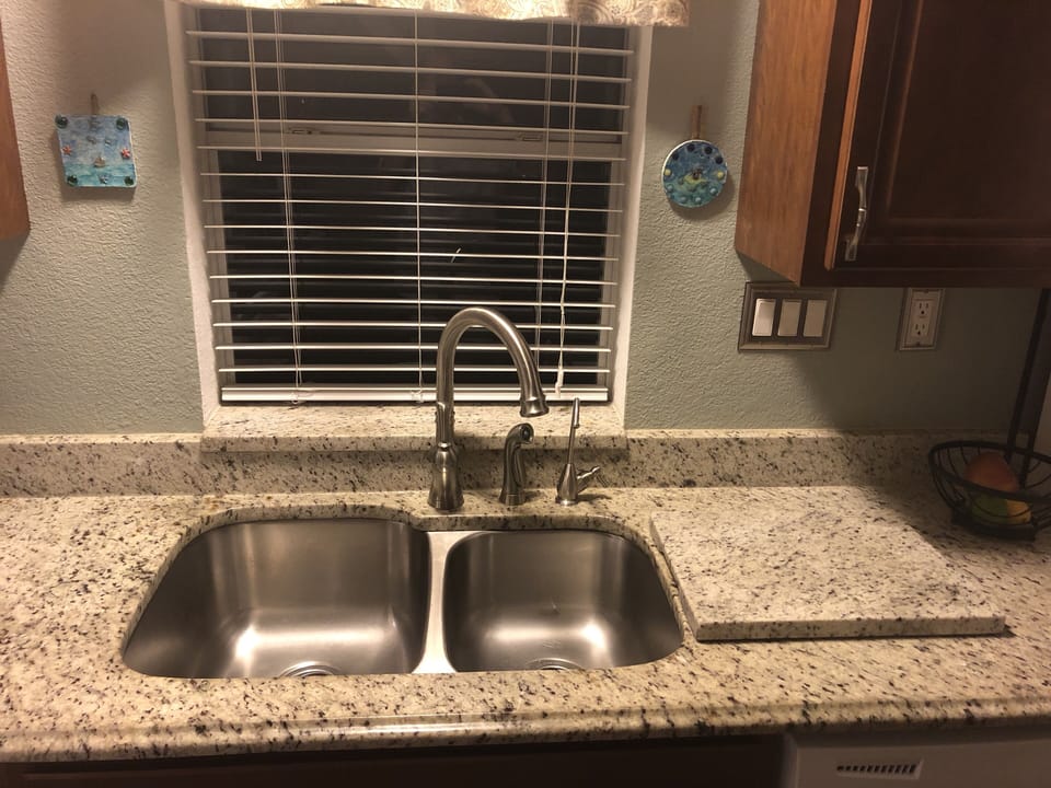 Double stainless steel sink