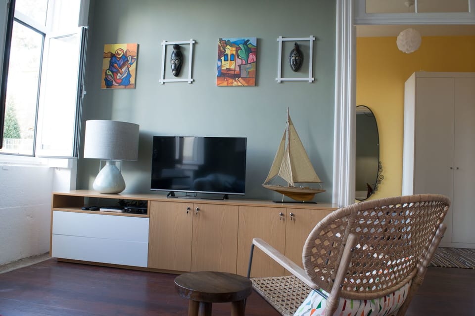 Family Apartment, 1 Bedroom, City View | Living area | 42-inch flat-screen TV with cable channels, Smart TV