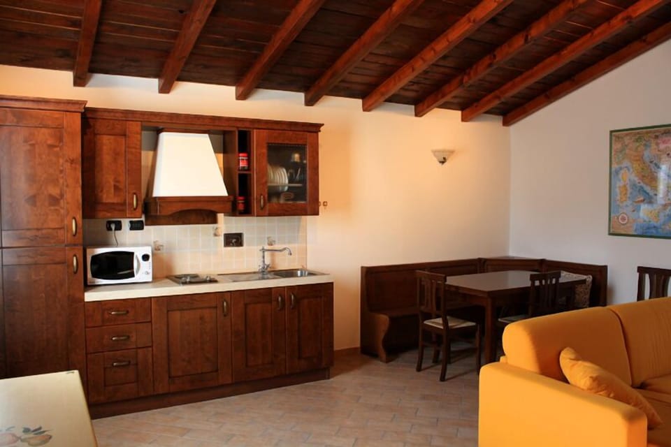 Apartment, 1 Bedroom, Terrace, Garden View | Private kitchen