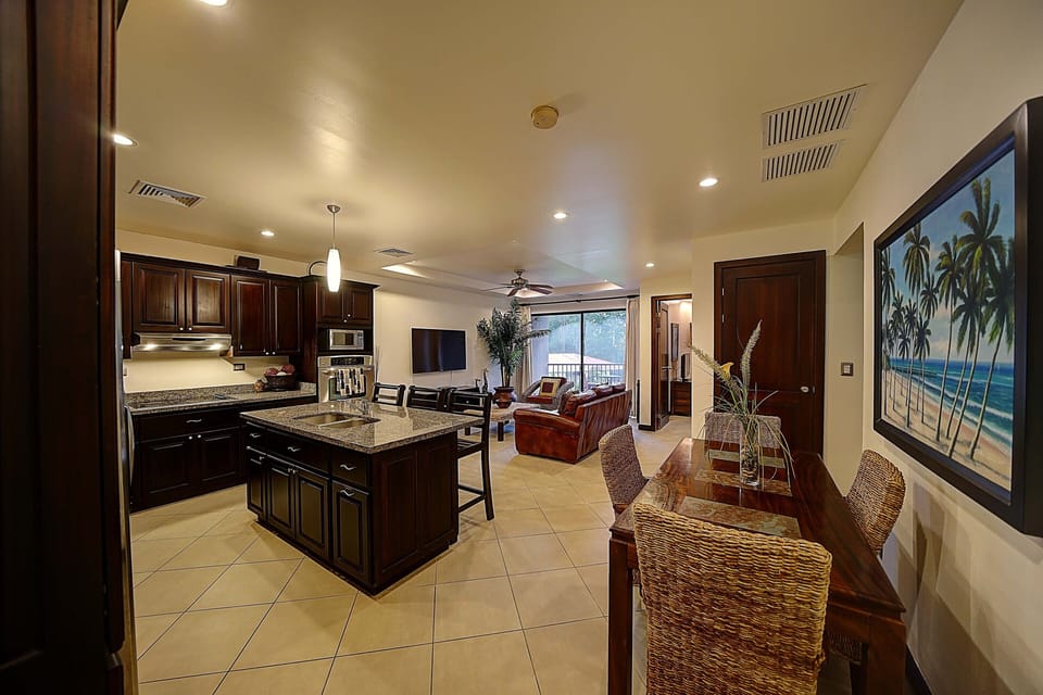 Kitchen, Dining Area, Living Room