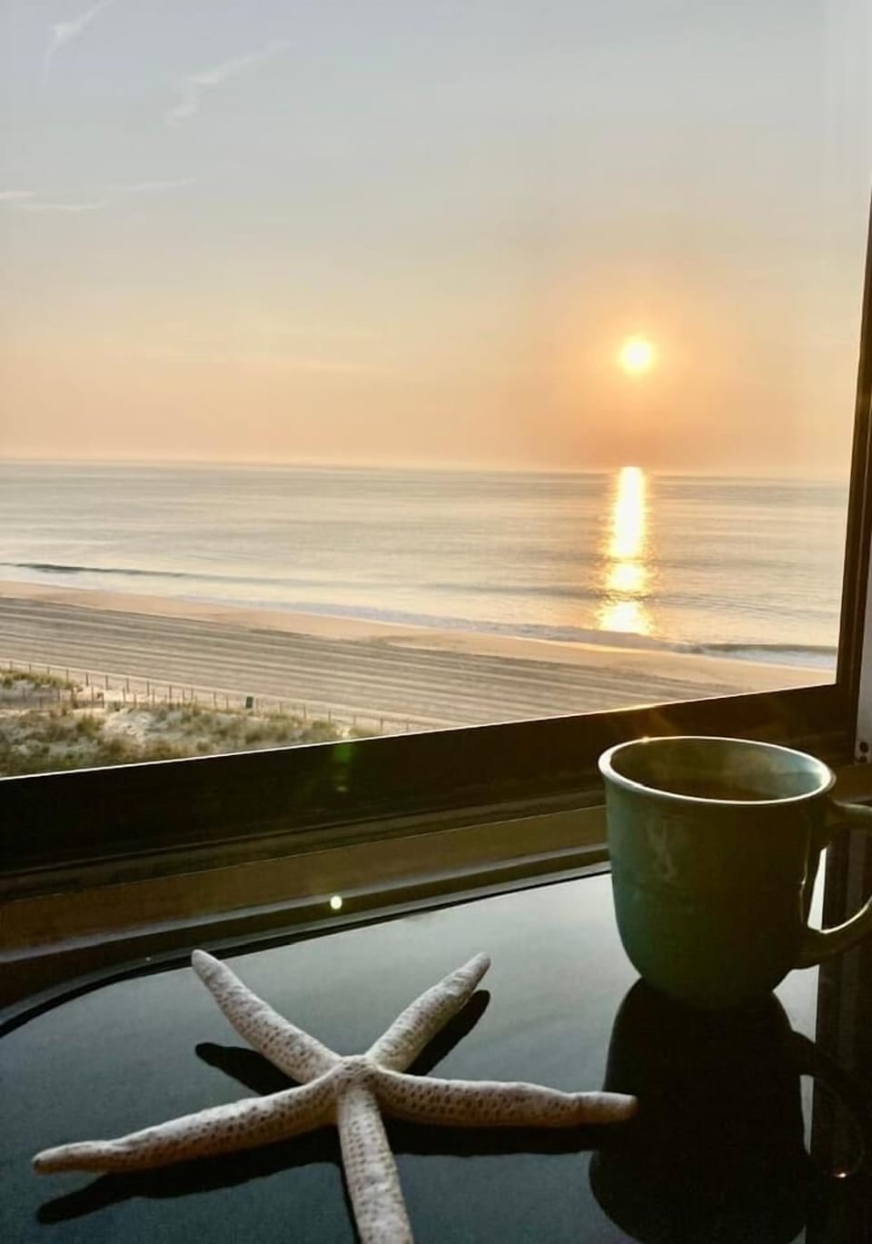 Beautiful sunrise in the morning with your coffee.