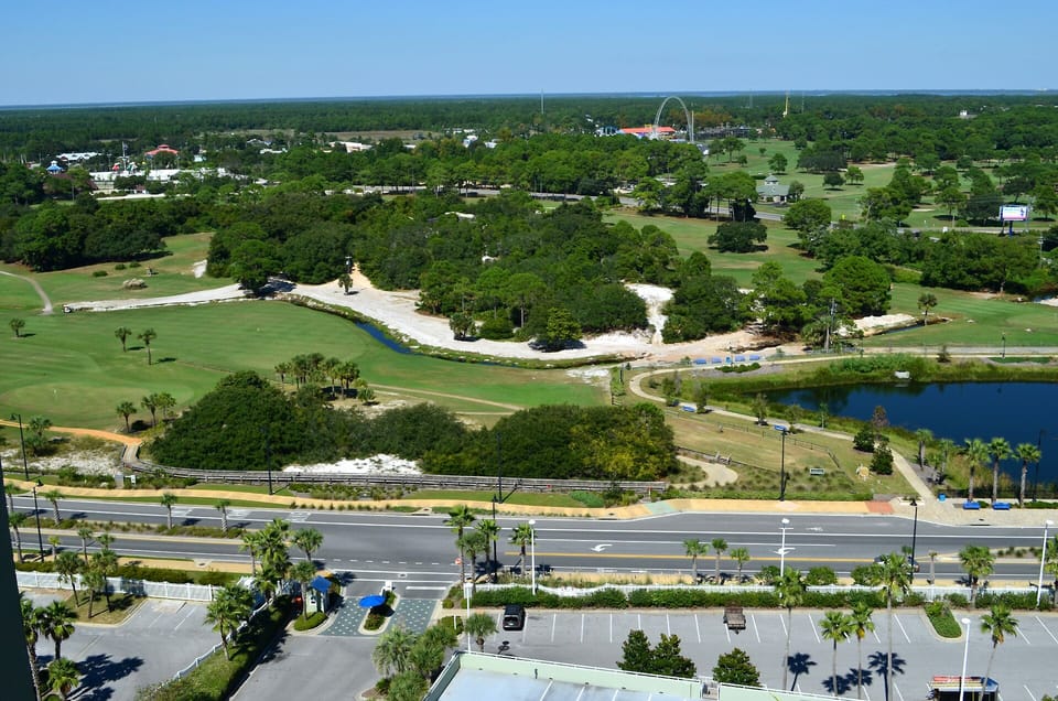 View on the golf course