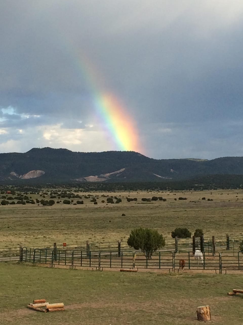 View from our balcony of Fox Peak
