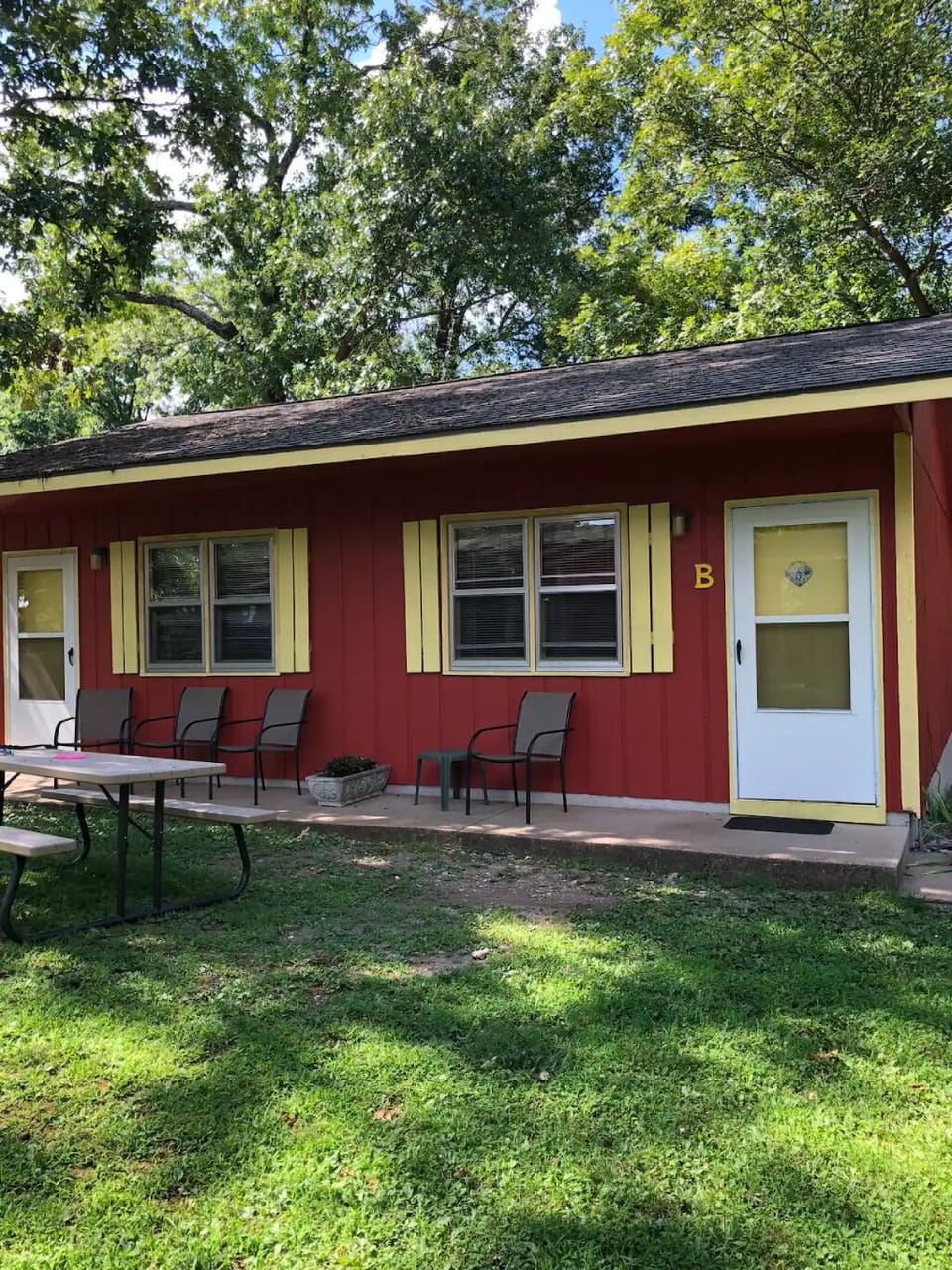 Outside of Cabin B