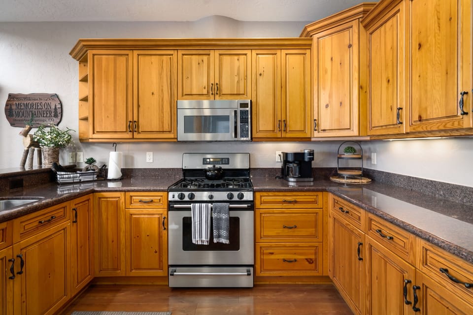 Large open kitchen with plenty of counter space