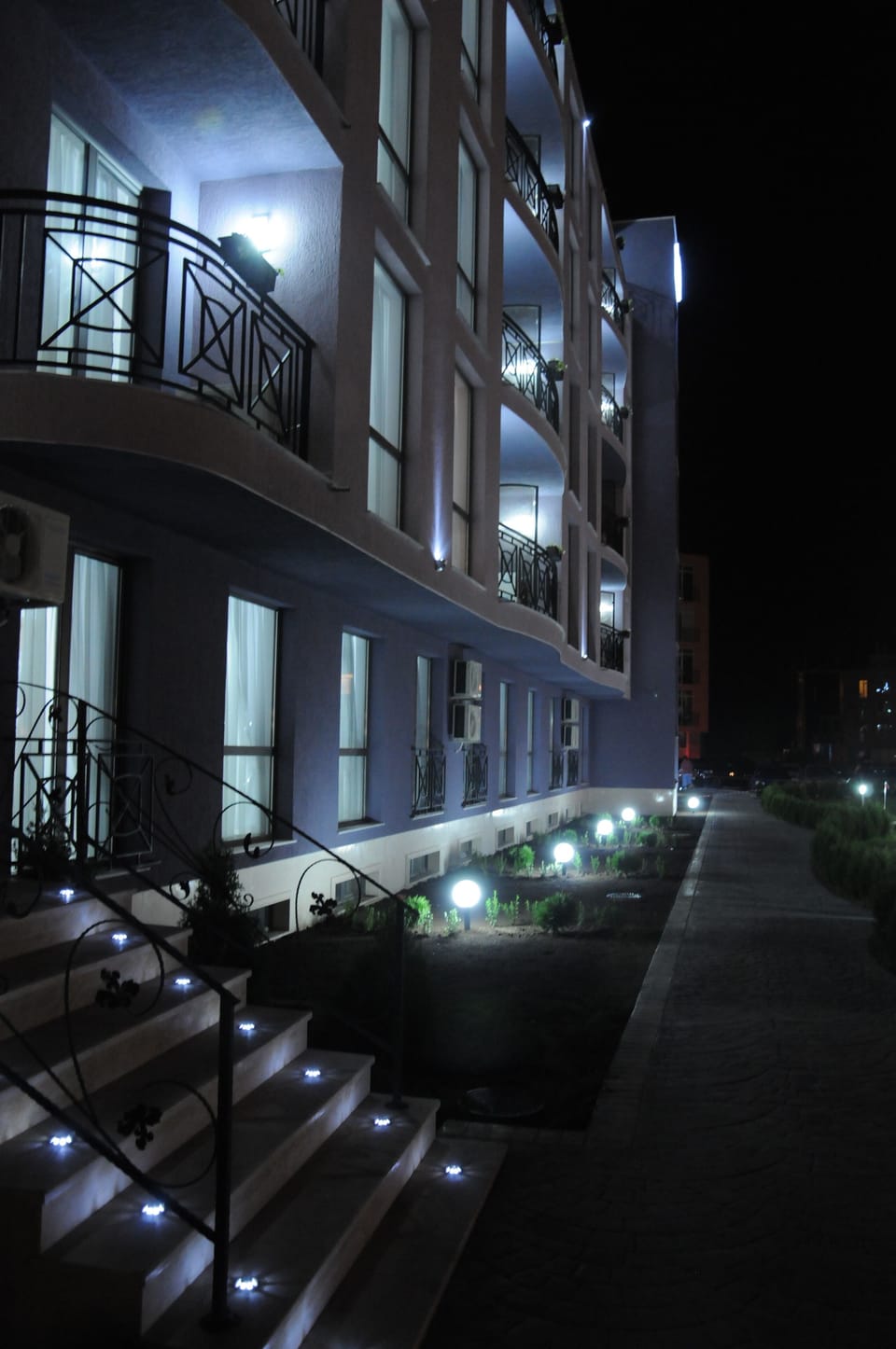 Front of property - evening/night