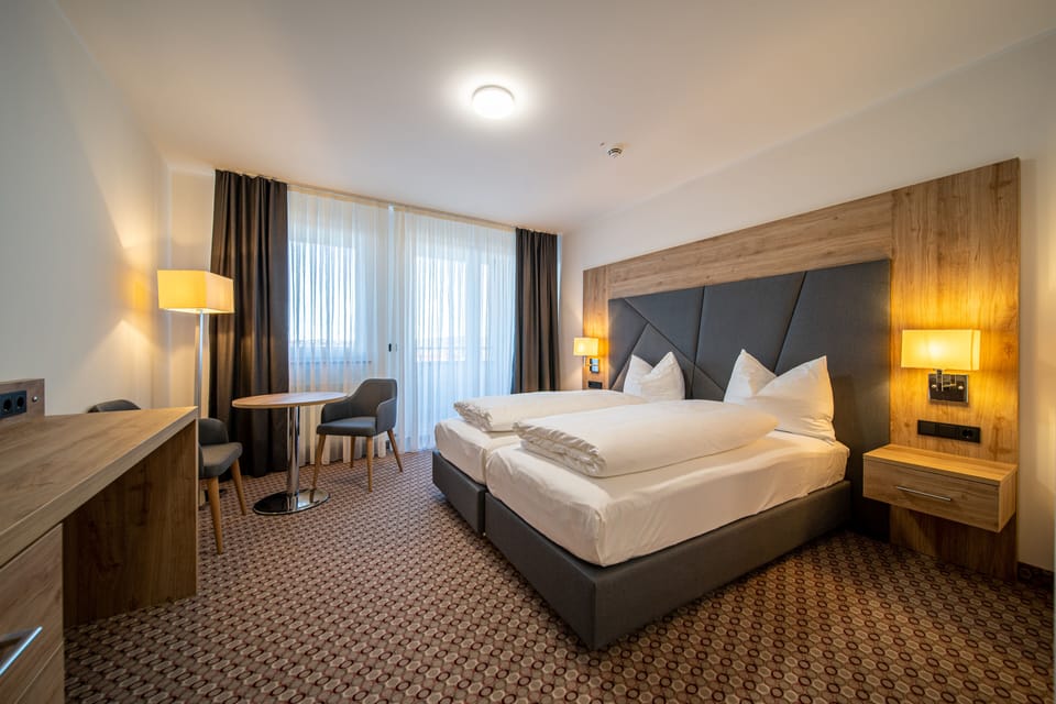 Desk, laptop workspace, iron/ironing board, free WiFi