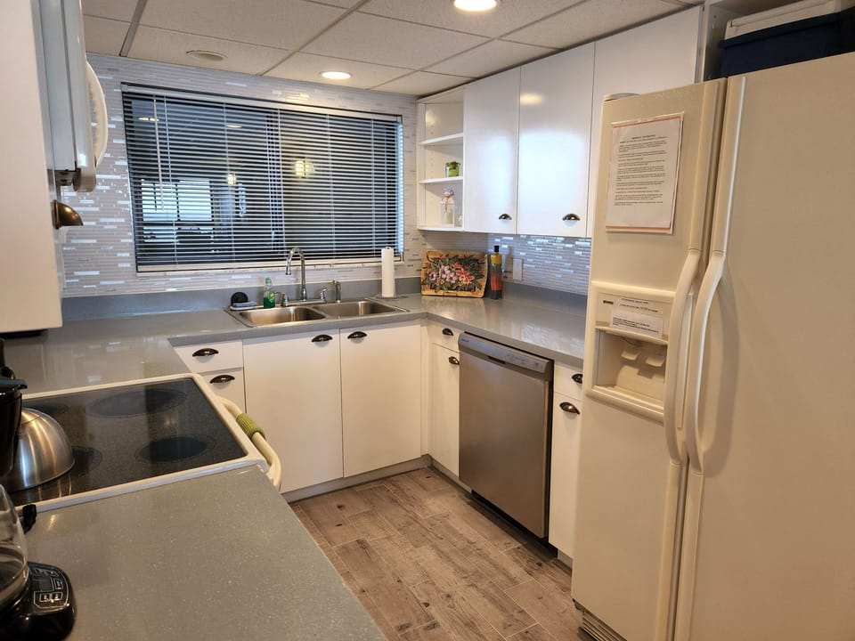 Kitchen with view of Bay