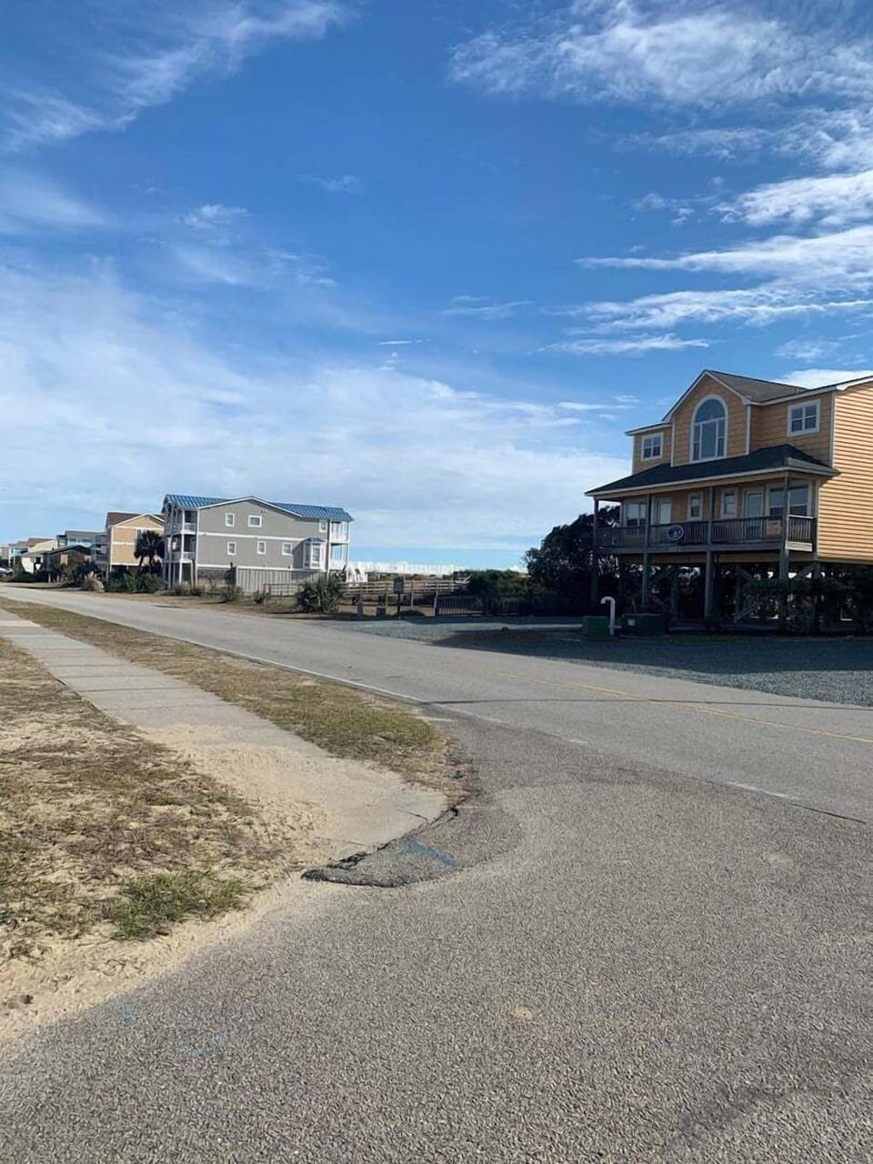 Beach Acces, End of Street 2nd House Left
