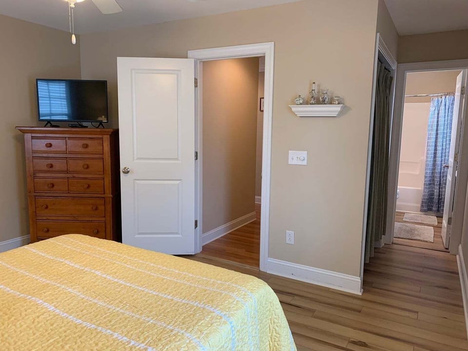 Lower Level Master Queen Bedroom with Attached Bathroom