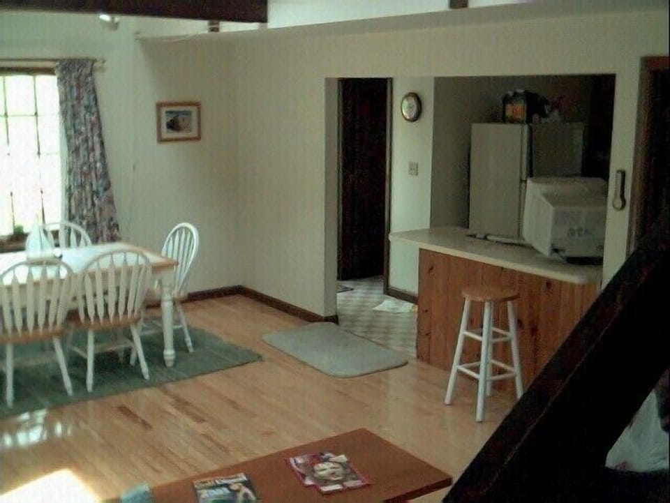 Looking into the kitchen