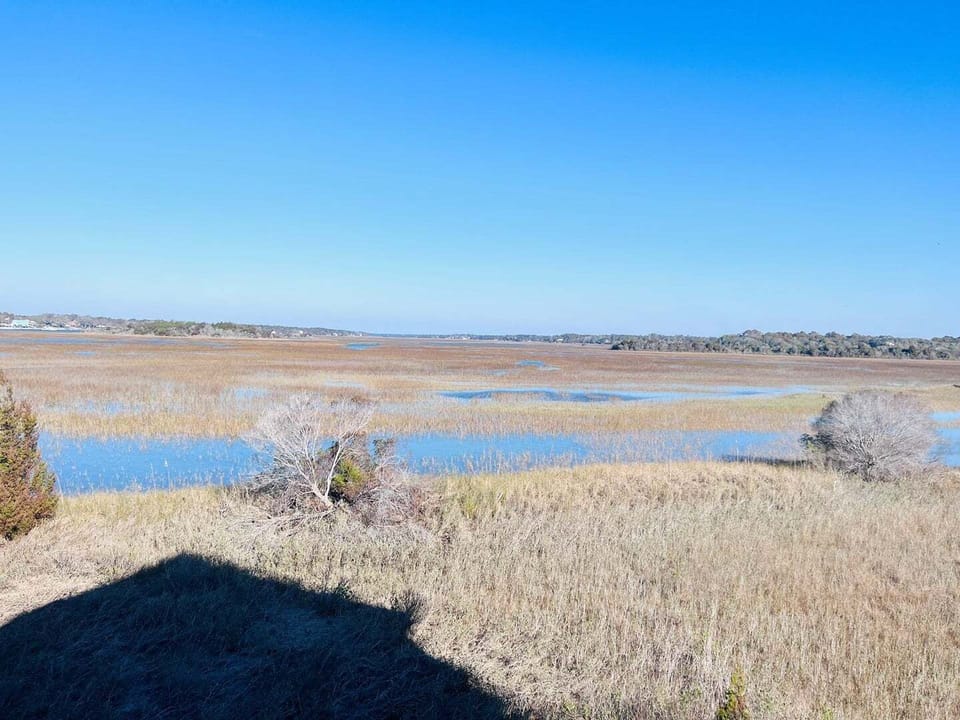 Lower Level Living Area Deck Marsh View