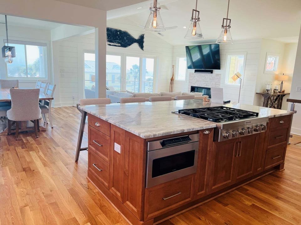 Upper Level Kitchen Island View