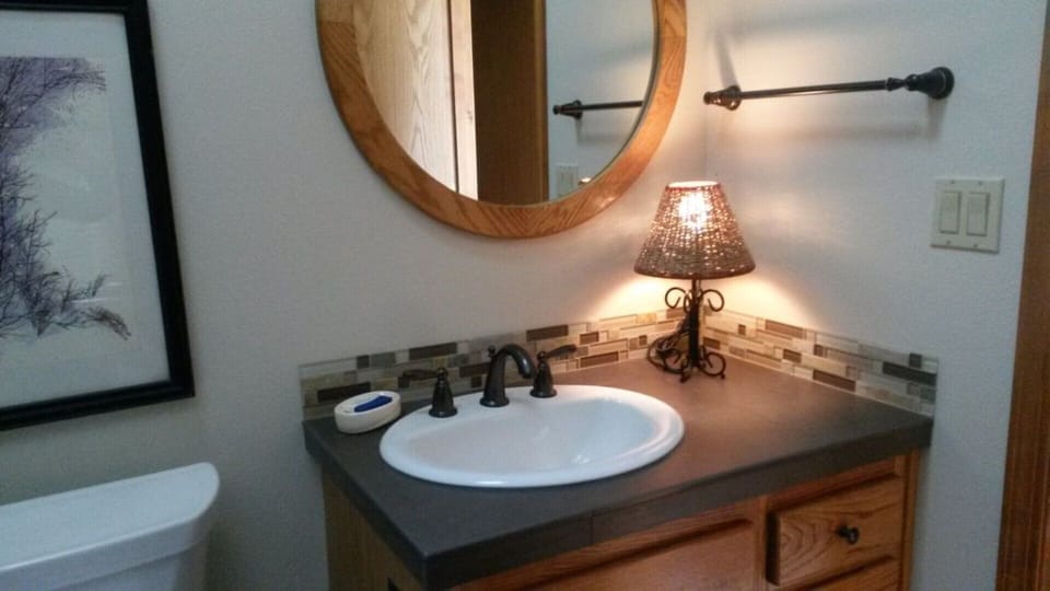 Downstairs bath with walk in shower