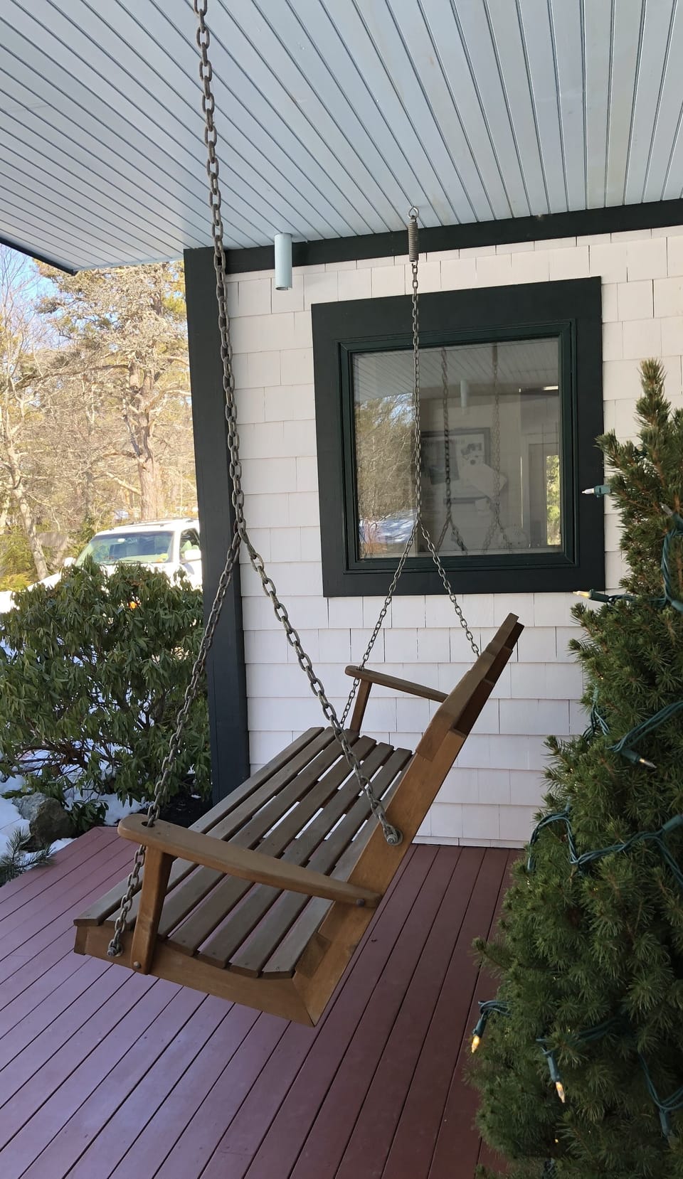 The front porch swing beckons 