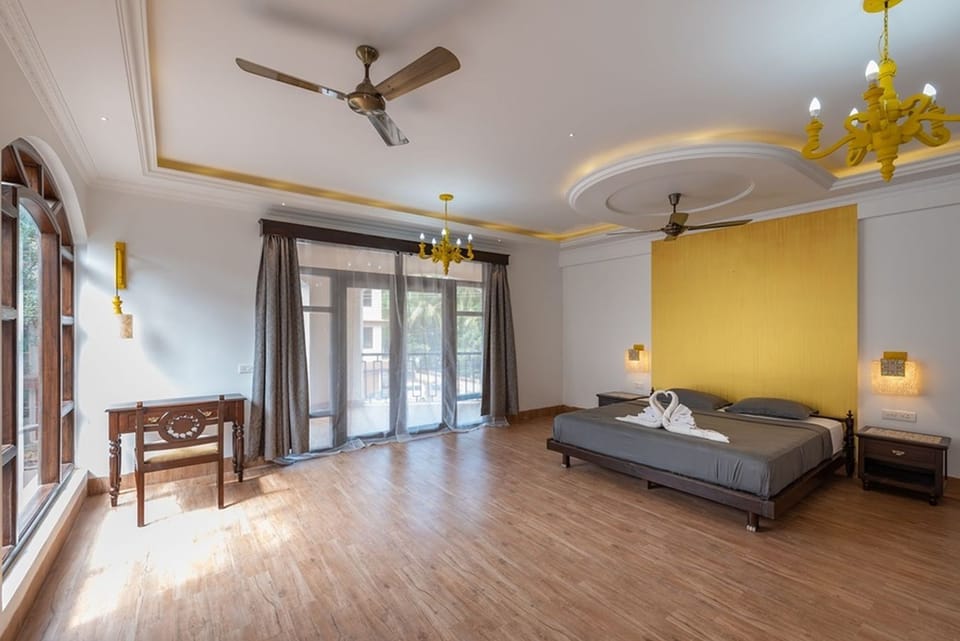 Spacious bedroom with attached bathroom