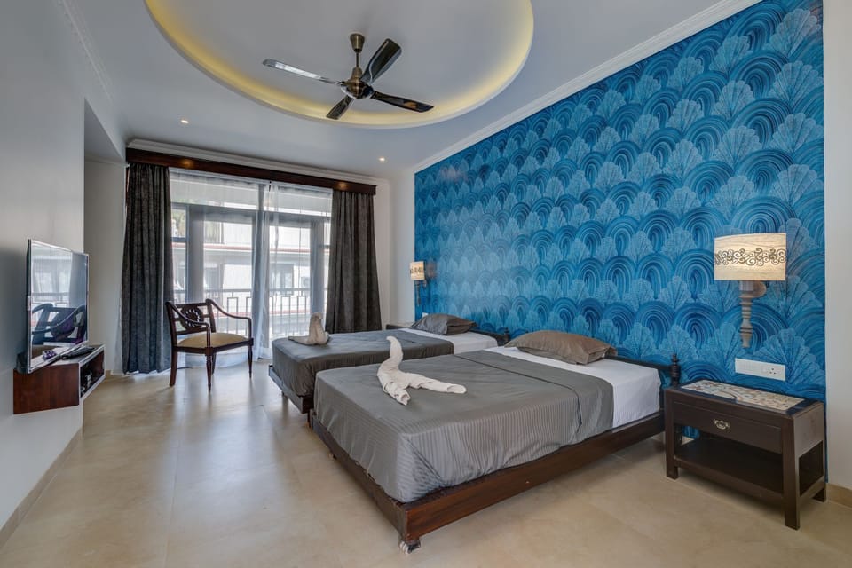 Bedroom with attached balcony