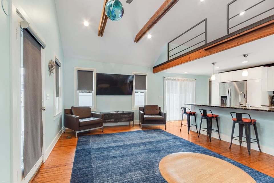 Well lit and open space from kitchen to living room area. Relax and enjoy!!