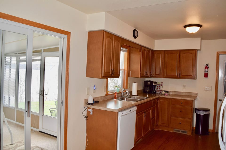 Our kitchen features all necessary appliances & utensils

