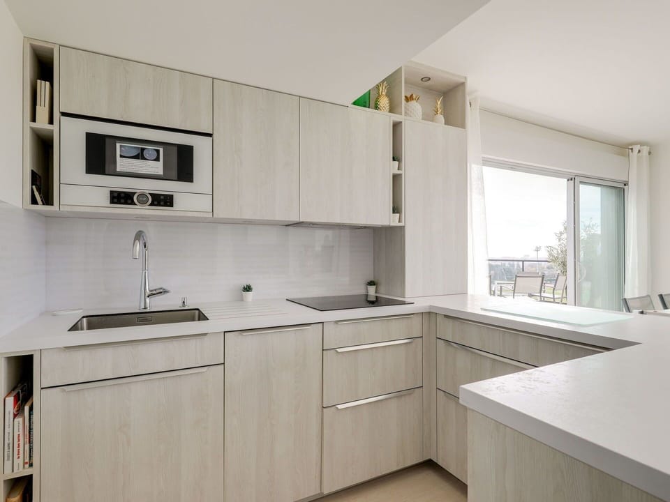 Countertop, Cabinetry, Room, Furniture, Property, Kitchen, Interior Design, Sink, Building, House